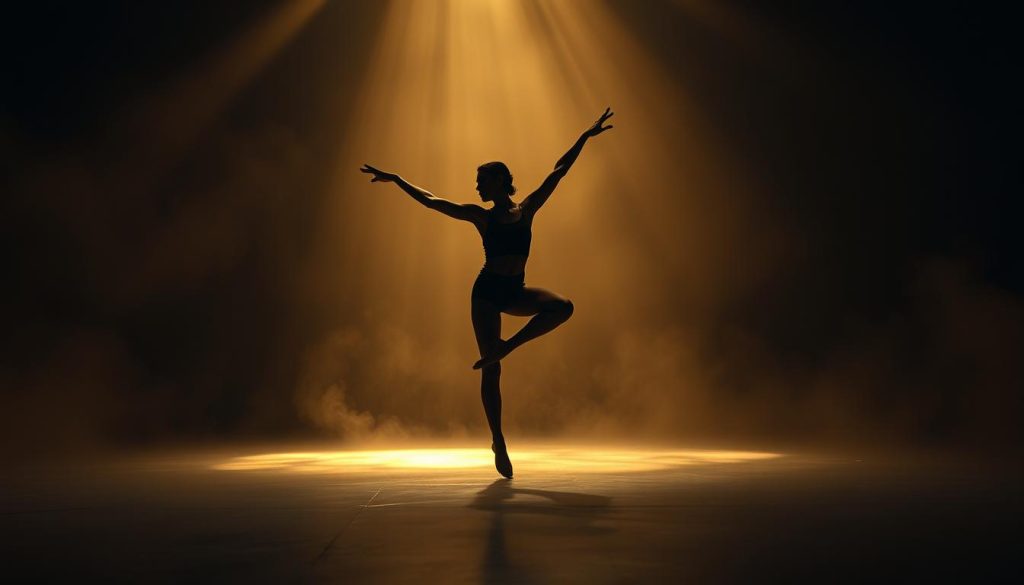 A solitary dancer, their lithe form casting flickering shadows against a dimly lit stage. Fluid movements ebb and flow, conveying the wordless poetry of physicality. Beams of warm, golden light accentuate the dancer's athletic grace, as they defy gravity with each leap and spin. The background fades into a hazy abstraction, allowing the focus to remain solely on the mesmerizing display of kinetic artistry. Subtle camera angles capture the dancer's body from multiple perspectives, revealing the hidden language of the physical form. This is the athletic poetics of modern Spanish theater, a visual symphony of movement and emotion. A solitary dancer, their lithe form casting flickering shadows against a dimly lit stage. Fluid movements ebb and flow, conveying the wordless poetry of physicality. Beams of warm, golden light accentuate the dancer's athletic grace, as they defy gravity with each leap and spin. The background fades into a hazy abstraction, allowing the focus to remain solely on the mesmerizing display of kinetic artistry. Subtle camera angles capture the dancer's body from multiple perspectives, revealing the hidden language of the physical form. This is the athletic poetics of modern Spanish theater, a visual symphony of movement and emotion.