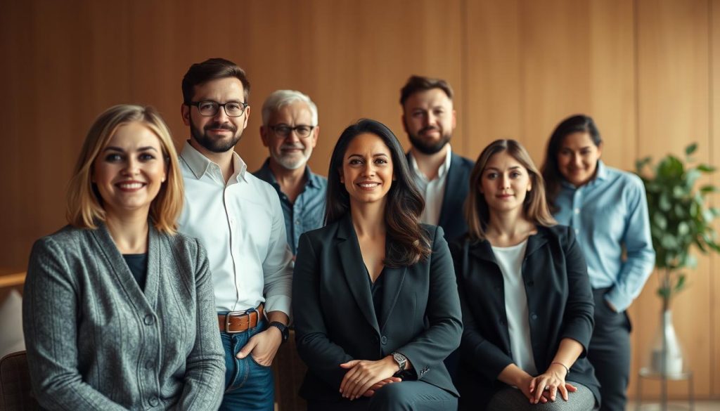 A group portrait of a company's leadership team, captured in a warm, professional atmosphere. The scene features a row of well-dressed individuals standing or seated, their expressions projecting confidence and competence. The lighting is soft and flattering, with a subtle depth of field that draws the viewer's attention to the faces. The background is blurred, creating a clean, minimalist setting that allows the team members to take center stage. The overall composition is balanced and visually appealing, conveying a sense of unity and purpose within the organization. A group portrait of a company's leadership team, captured in a warm, professional atmosphere. The scene features a row of well-dressed individuals standing or seated, their expressions projecting confidence and competence. The lighting is soft and flattering, with a subtle depth of field that draws the viewer's attention to the faces. The background is blurred, creating a clean, minimalist setting that allows the team members to take center stage. The overall composition is balanced and visually appealing, conveying a sense of unity and purpose within the organization.